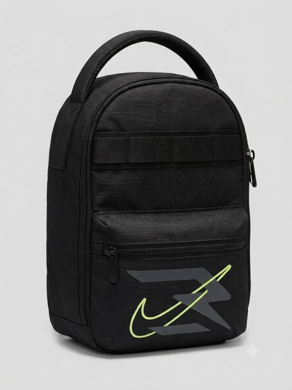 Nike Vertical Fuel Pack Insulated Lunch Pouch Bag Black Volt Neon